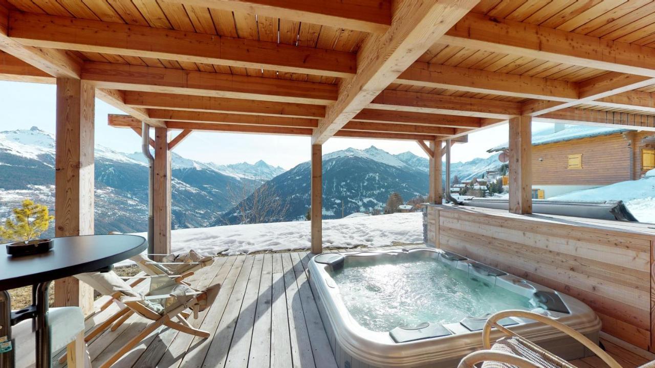 Etoiles Des Neiges Luxe & Jacuzzi Chalet 12 Pers By Alpvision Residences Heremence Экстерьер фото
