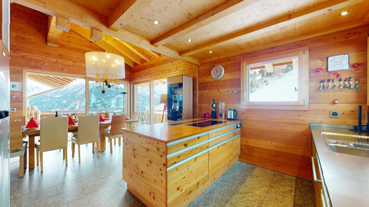 Etoiles Des Neiges Luxe & Jacuzzi Chalet 12 Pers By Alpvision Residences Heremence Экстерьер фото