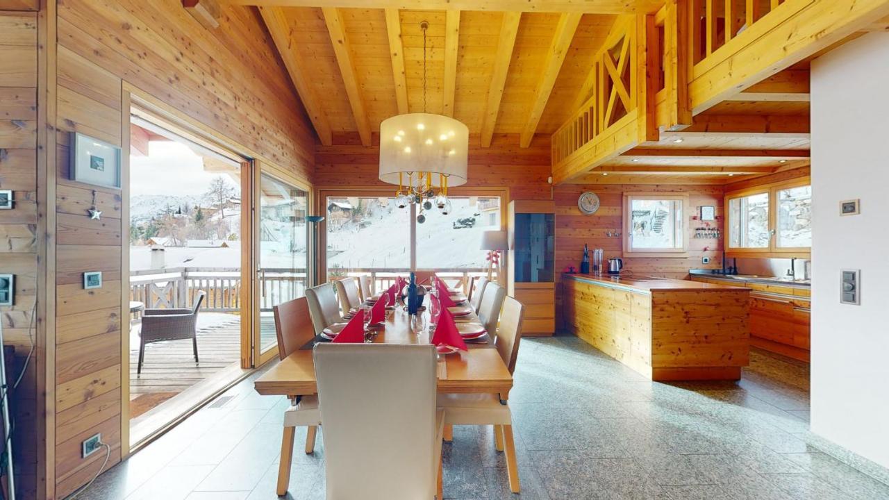Etoiles Des Neiges Luxe & Jacuzzi Chalet 12 Pers By Alpvision Residences Heremence Экстерьер фото