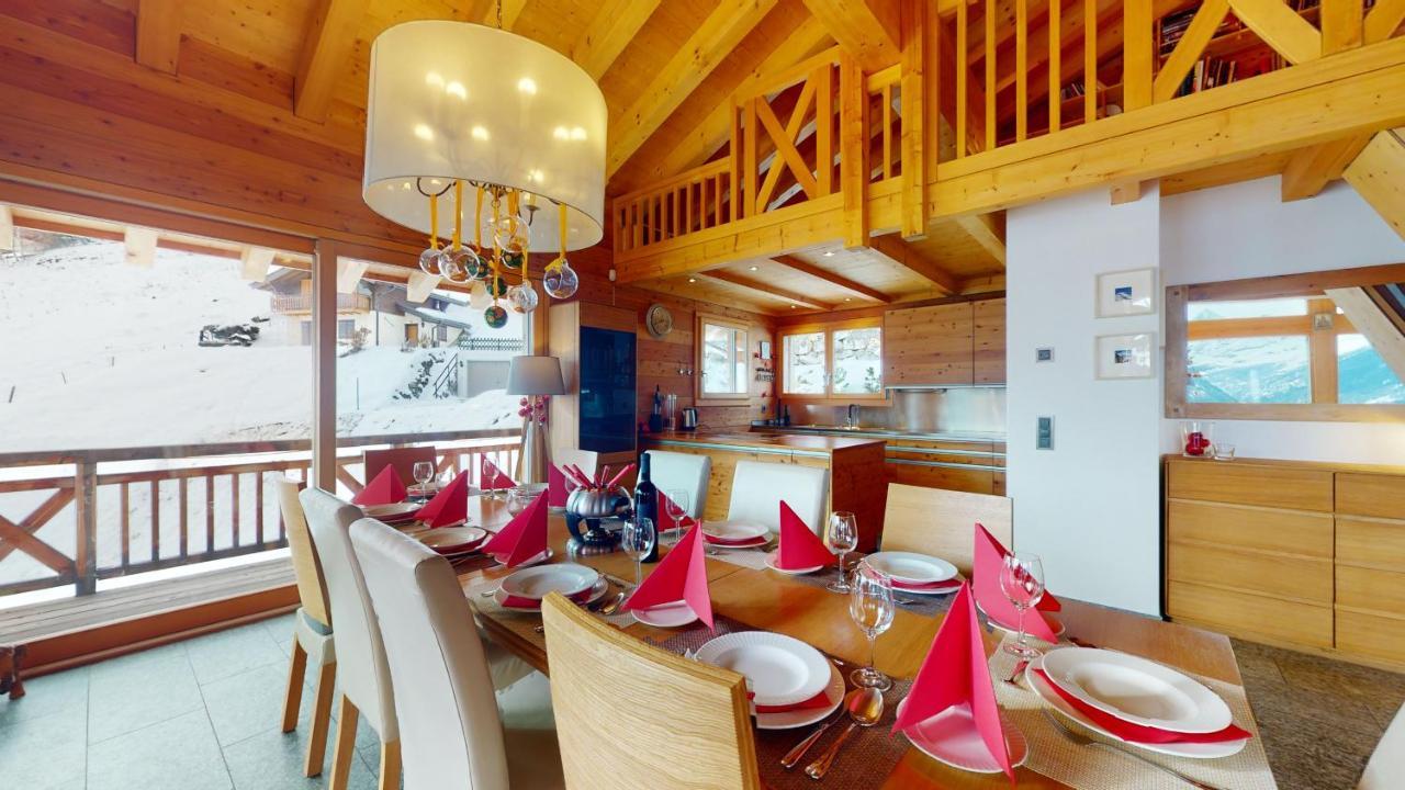 Etoiles Des Neiges Luxe & Jacuzzi Chalet 12 Pers By Alpvision Residences Heremence Экстерьер фото