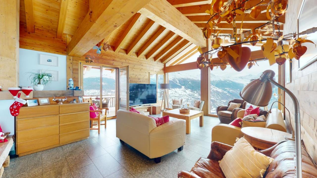 Etoiles Des Neiges Luxe & Jacuzzi Chalet 12 Pers By Alpvision Residences Heremence Экстерьер фото